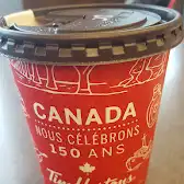 Tim Hortons storefront and interior at 840, Boul. L'ange-gardien Nord, L'assomption, QC