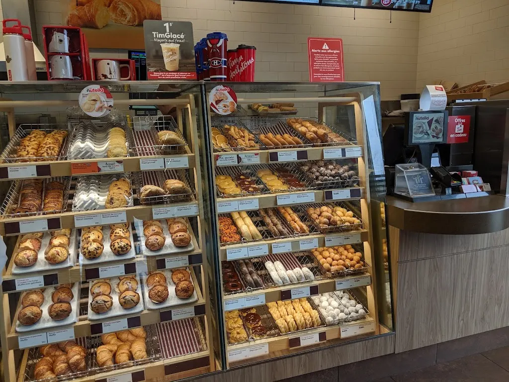 Tim Hortons storefront and interior at 301-1895, Boul. Rene-laennec, Laval, QC