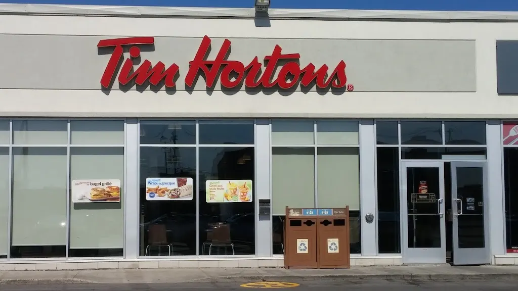 Tim Hortons storefront and interior at 1849 Boul St Martin Ouest, Laval, QC