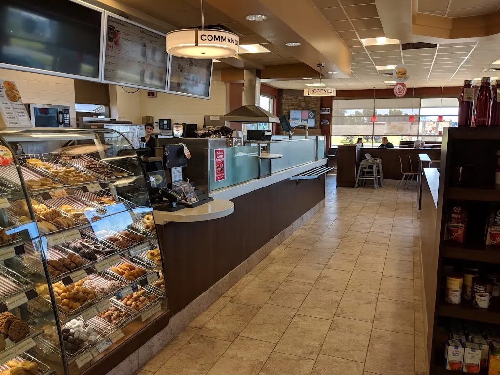 Tim Hortons storefront and interior at 2910 Rue Lucien-l'allier, Laval, QC