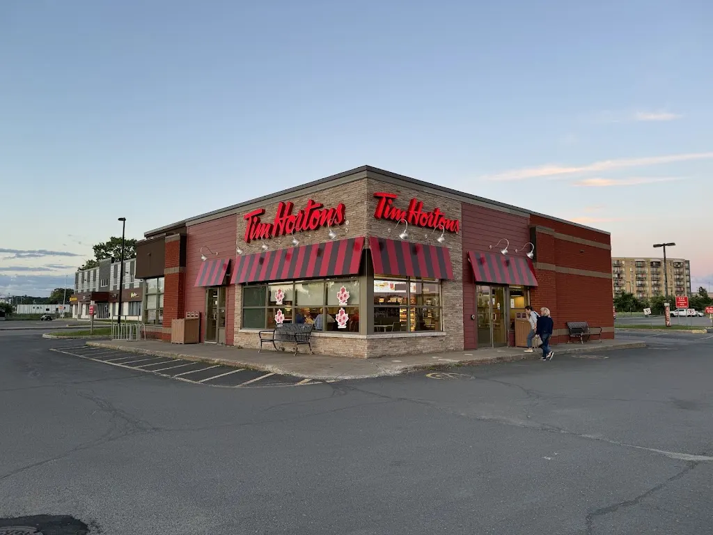 Tim Hortons storefront and interior at 1070 Boul. Guillaume-couture, Levis, QC