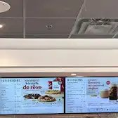 Tim Hortons storefront and interior at 605 Boul. Rene-levesque O, Montreal , QC