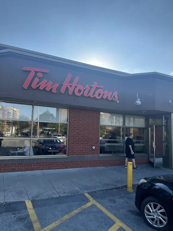Tim Hortons storefront and interior at 3611 Boul Henri-bourassa Est, Montreal, QC