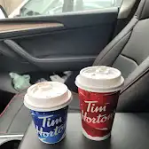 Tim Hortons storefront and interior at 6270, Boul Louis-h. Lafontaine, Montreal, QC