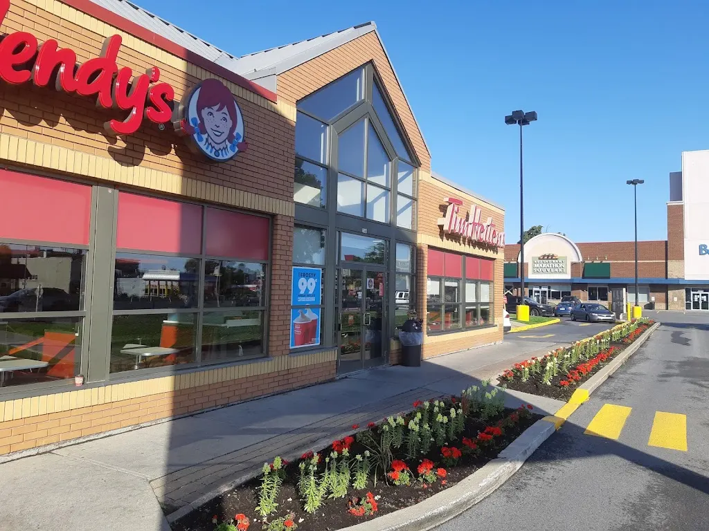 Tim Hortons storefront and interior at 7340, Boul. Decarie, Montreal, QC