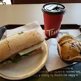 Tim Hortons storefront and interior at 148 Route 132 Ouest, New Richmond, QC