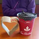 Tim Hortons storefront and interior at 1420 Rue Cyrille-duquet, Quebec, QC