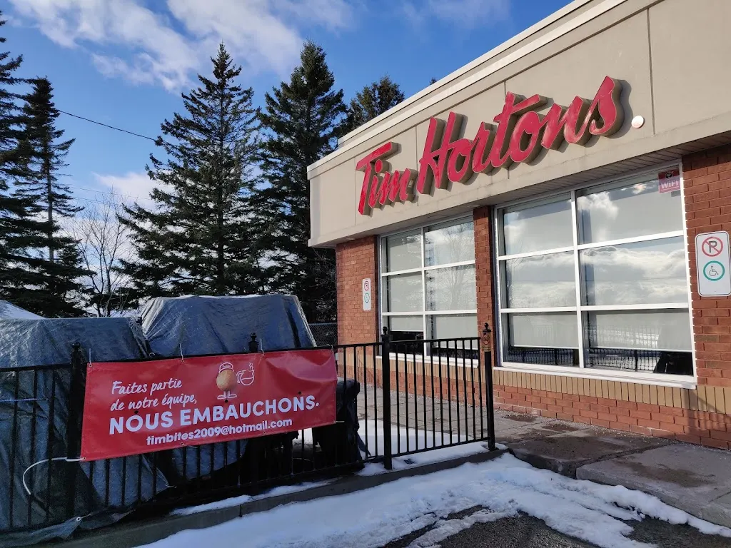 Tim Hortons storefront and interior at 2960 Boul Louis Xiv, Quebec, QC