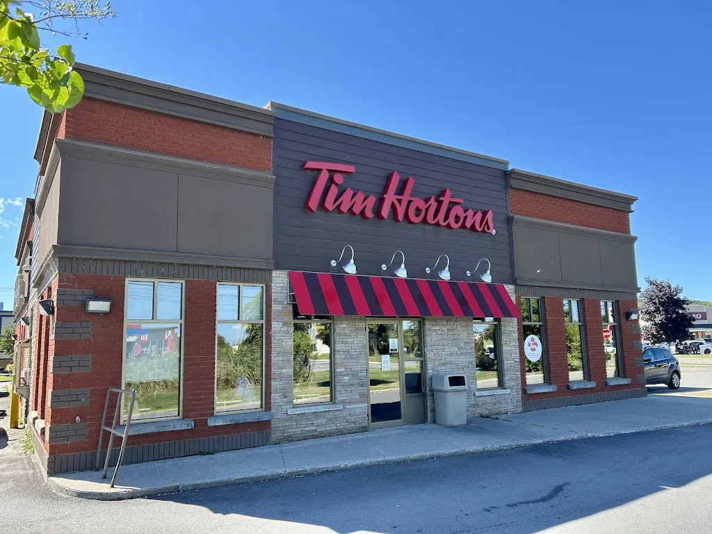 Tim Hortons storefront and interior at 445 Ch De La Grande Ligne, Rigaud, QC