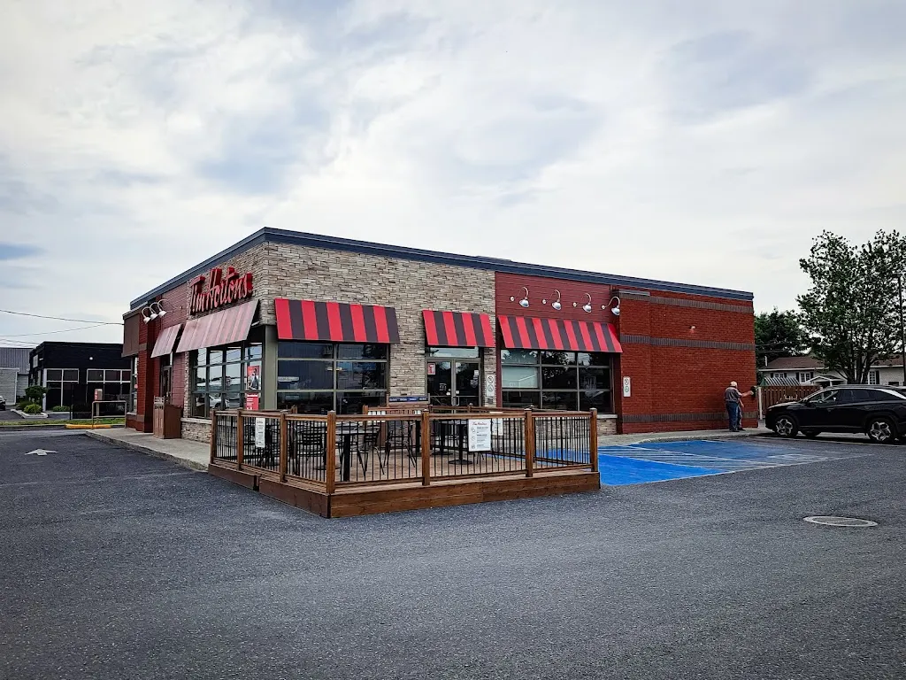 Tim Hortons storefront and interior at 2030, Route 112, Saint Cesaire, QC