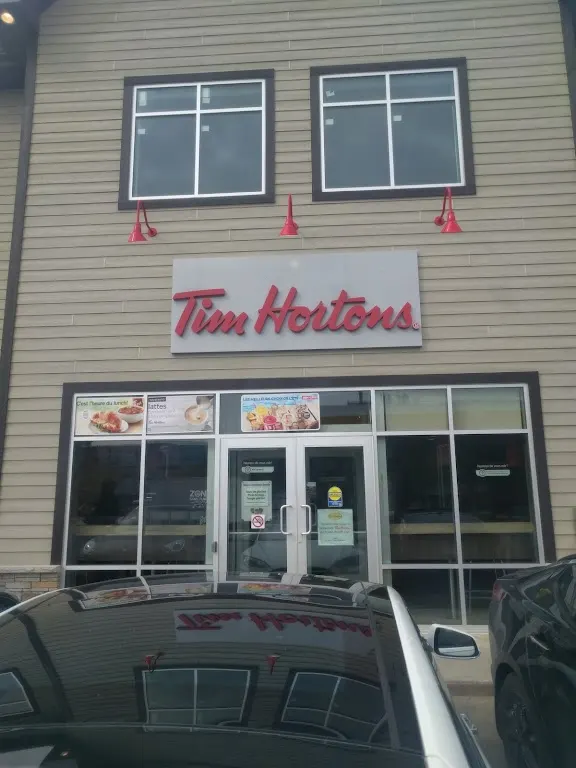 Tim Hortons storefront and interior at 868 Rue Principale, Saint Donat-de-montcalm, QC