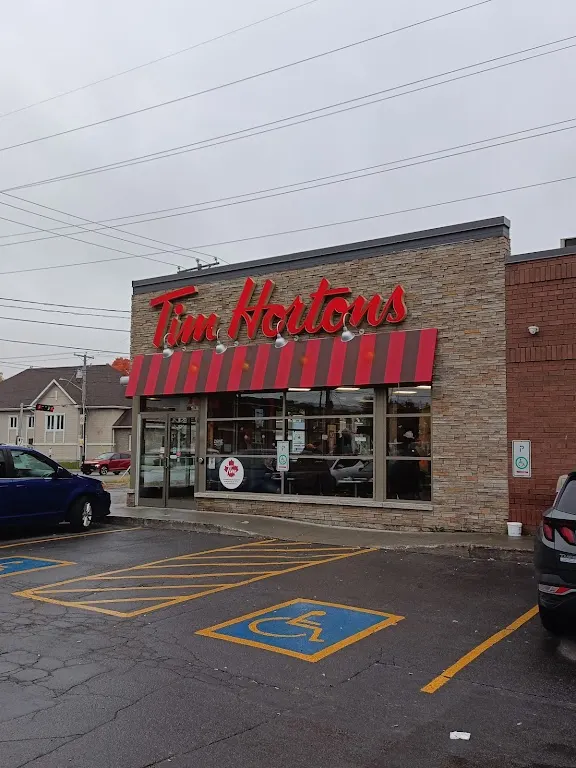 Tim Hortons storefront and interior at 314 Rue Montigny, Saint-jérôme, QC