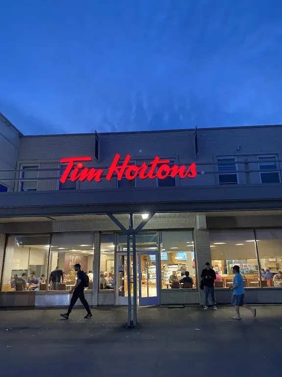 Tim Hortons storefront and interior at 1191, Boul. Decarie, Saint-laurent, QC