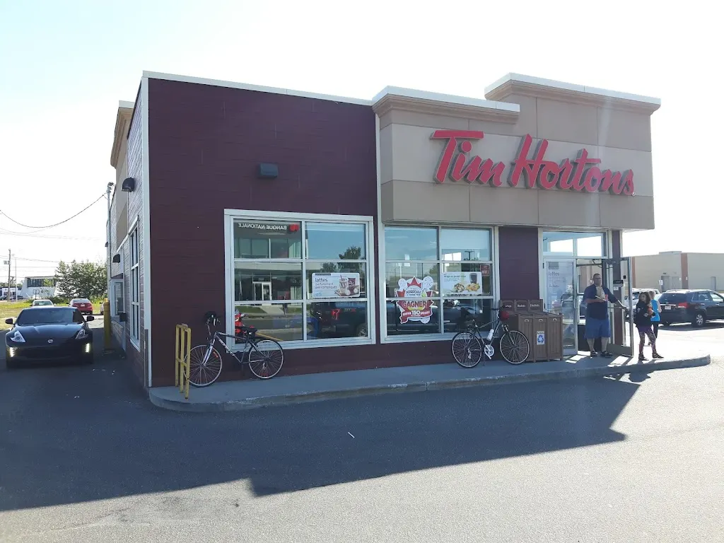 Tim Hortons storefront and interior at 810 Boul Laure, Sept-iles, QC