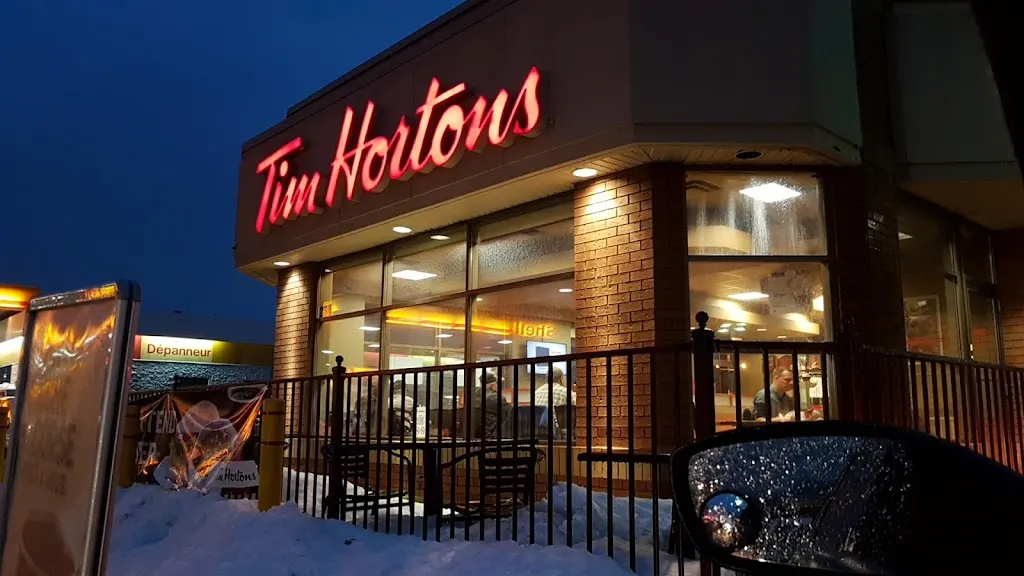Tim Hortons storefront and interior at 234 Boul St Luc, St-jean-sur-richelieu, QC