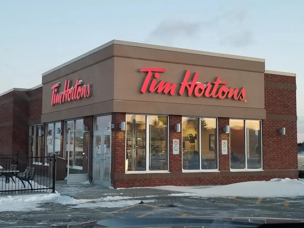Tim Hortons storefront and interior at 715 Rue Litalien,, Trois-pistoles, QC