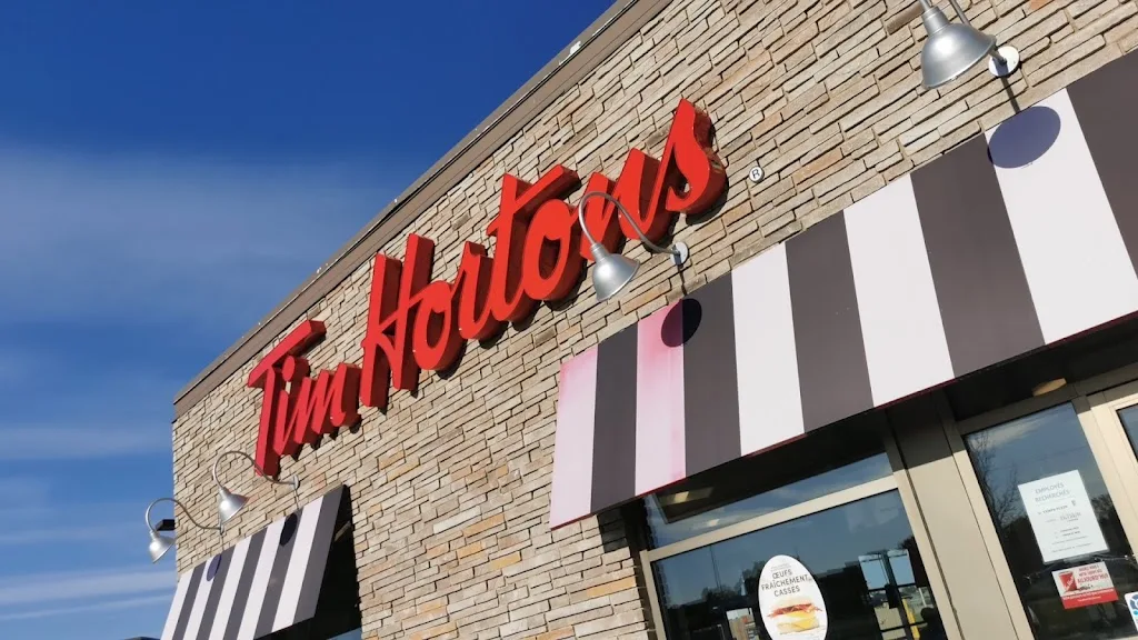 Tim Hortons storefront and interior at 285 Rue Barkoff, Trois-rivieres, QC