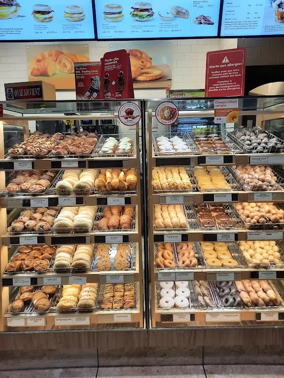 Tim Hortons storefront and interior at 515 Rue Vachon, Trois-rivieres, QC