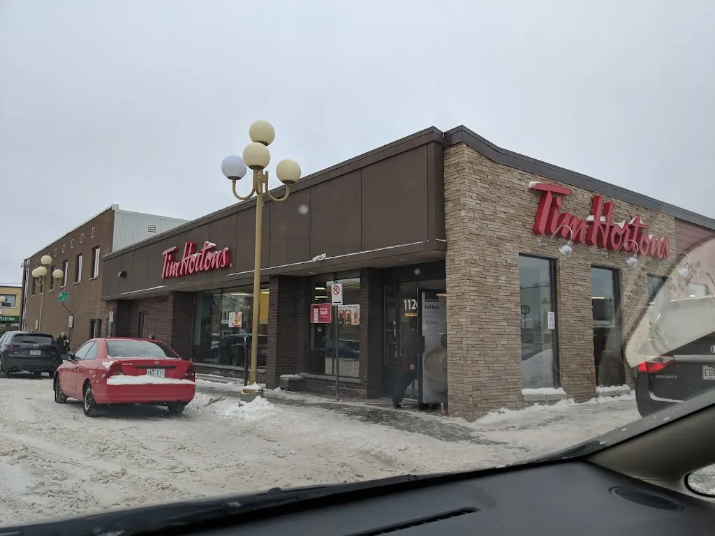 Tim Hortons storefront and interior at 1126 7e Rue, Val-d'or, QC