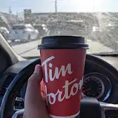 Tim Hortons storefront and interior at 420 Boul Harwood, Vaudreuil-dorion, QC