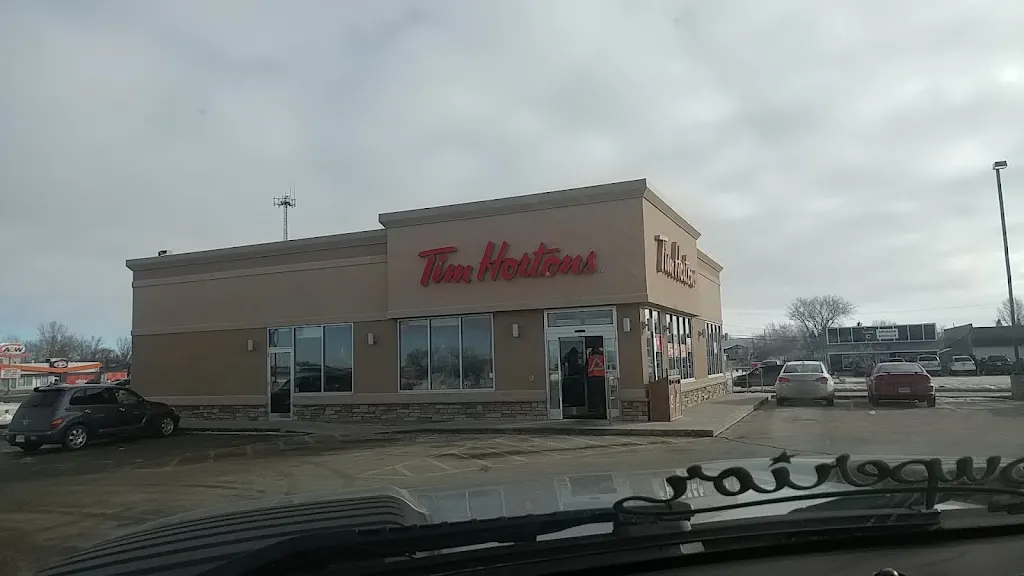 Tim Hortons storefront and interior at 30 Centennial Dr N Ba01, Martensville, SK