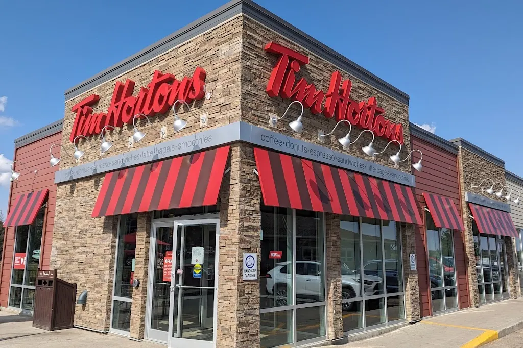 Tim Hortons storefront and interior at 894 Lillooet St W, Moose Jaw, SK