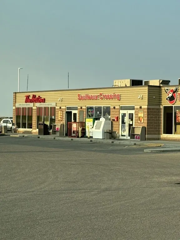 Tim Hortons storefront and interior at 1600 Pinkie Road, Regina, SK