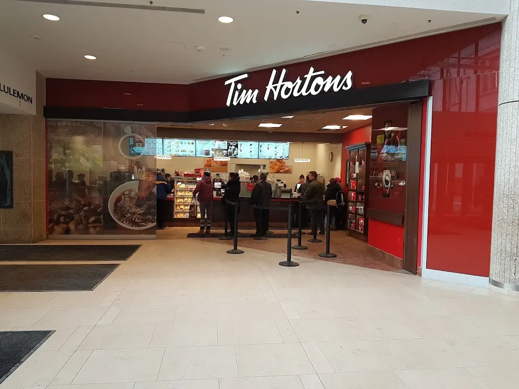 Tim Hortons storefront and interior at 2102 11th Ave, Regina, SK