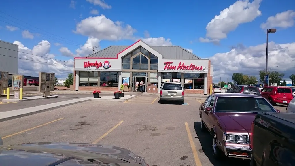 Tim Hortons storefront and interior at 856 51st Street East, Saskatoon, SK