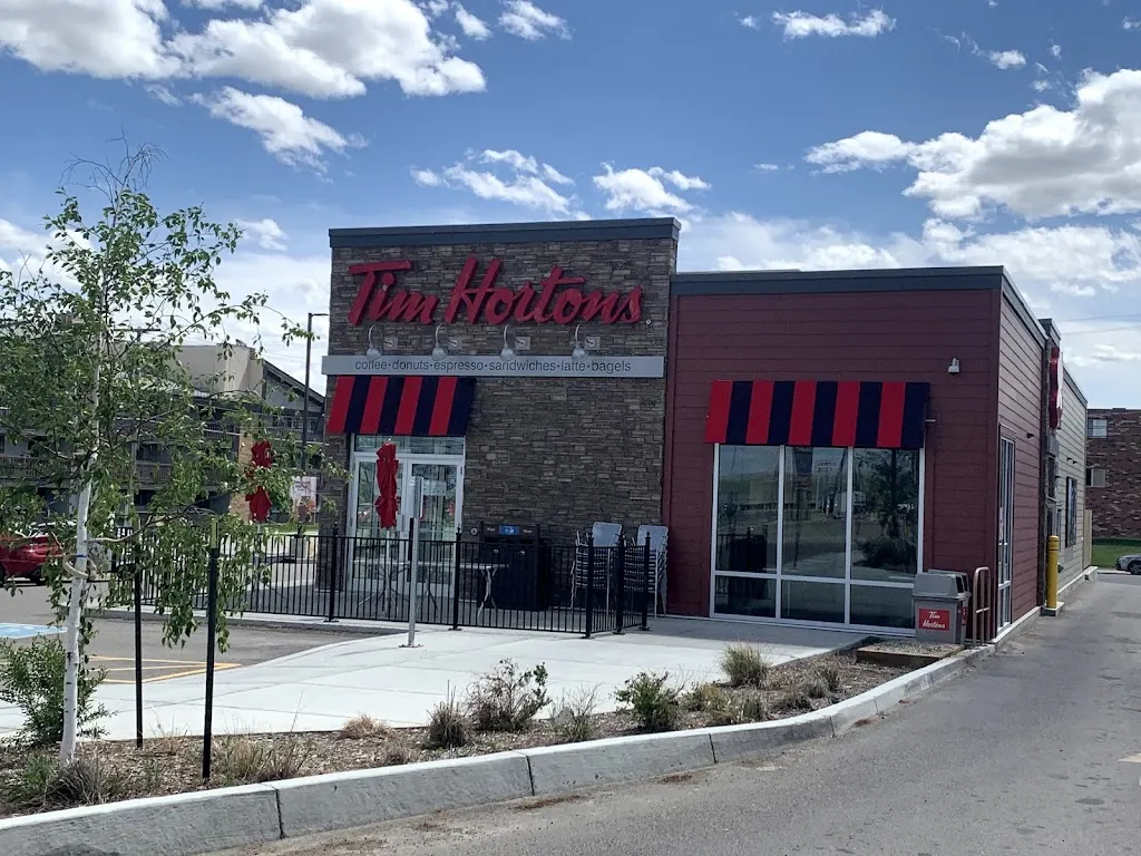 Tim Hortons storefront and interior at 1112 6th Avenue Ne, Swift Current, SK