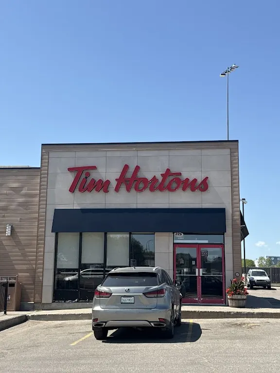 Tim Hortons storefront and interior at 375 Broadway St W, Yorkton, SK