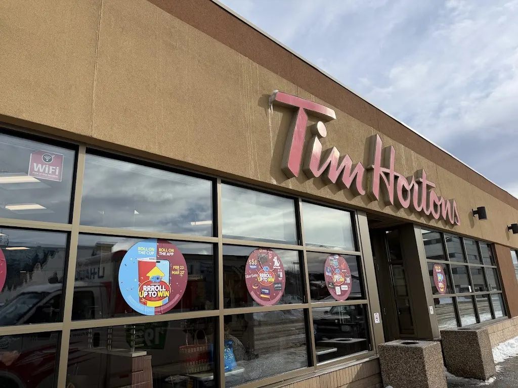 Tim Hortons storefront and interior at 2101b 2nd Ave, Whitehorse, YT