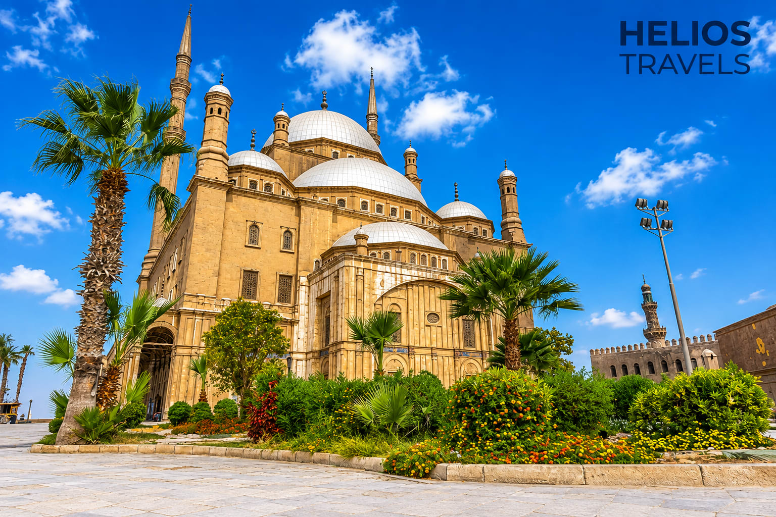 The Citadel of Cairo with the Alabaster Mosque above the city