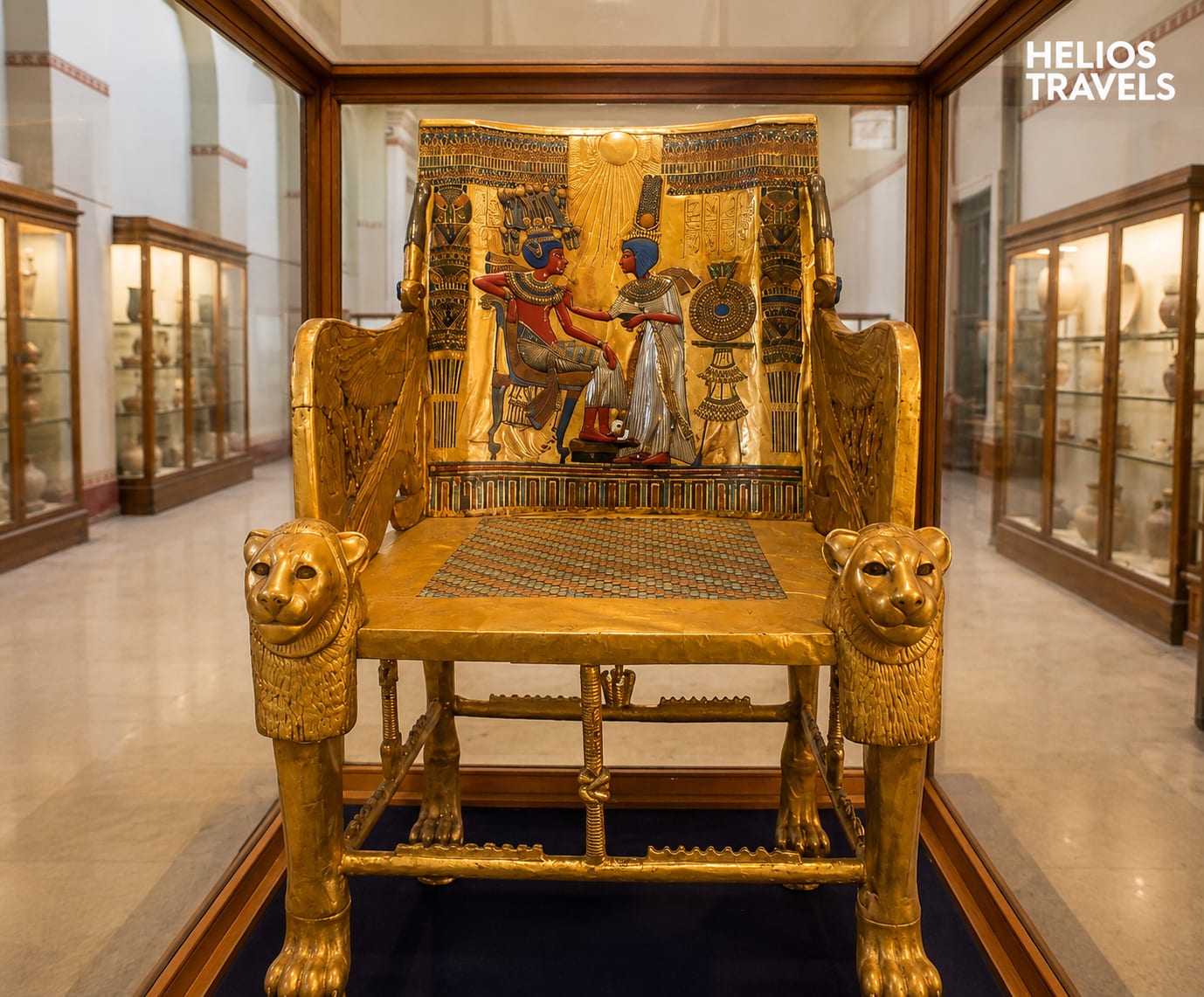 Galerie im Inneren des Großen Ägyptischen Museums