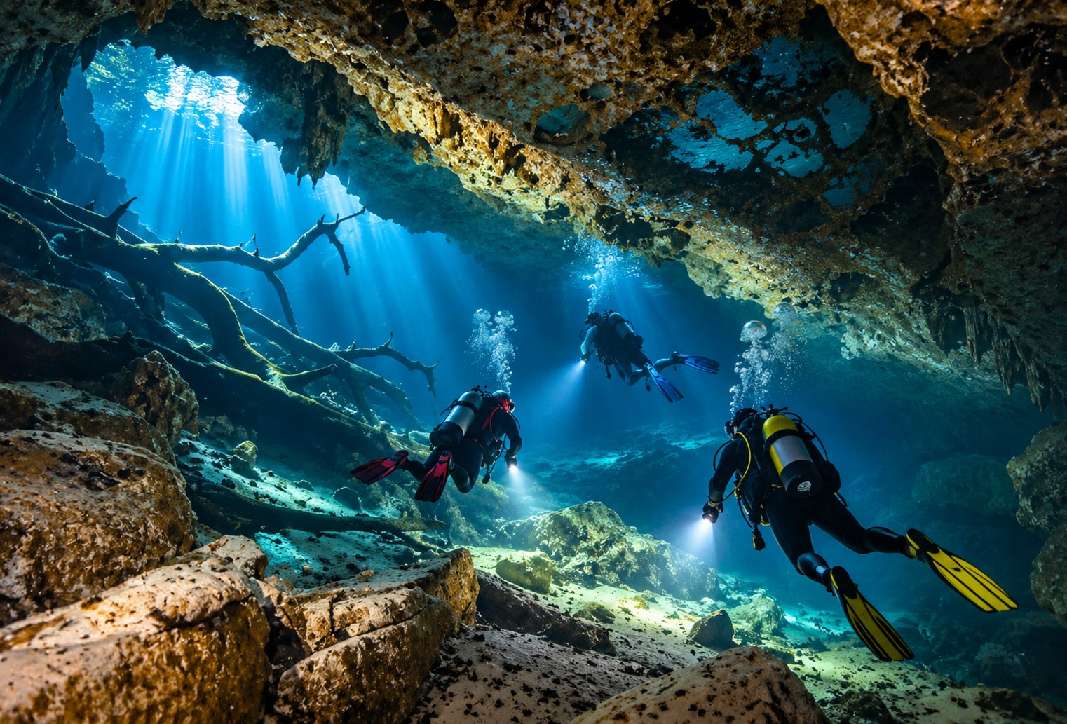 Night Dive on the Coral Wall — Hurghada