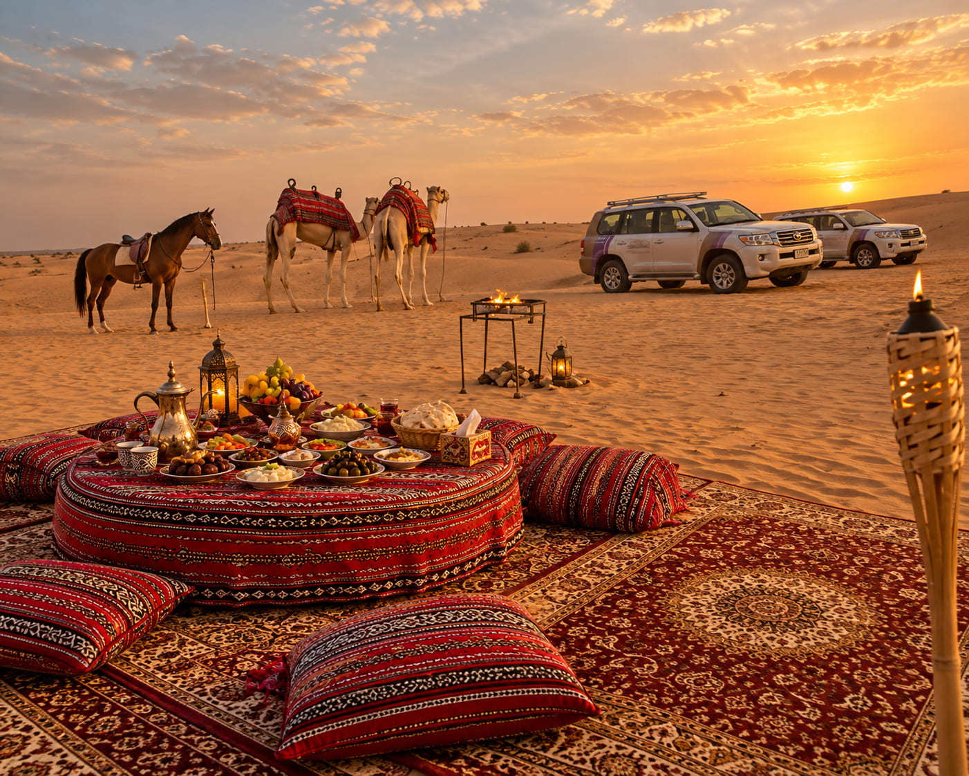 Dubai Oasis Camel Caravan and Breakfast