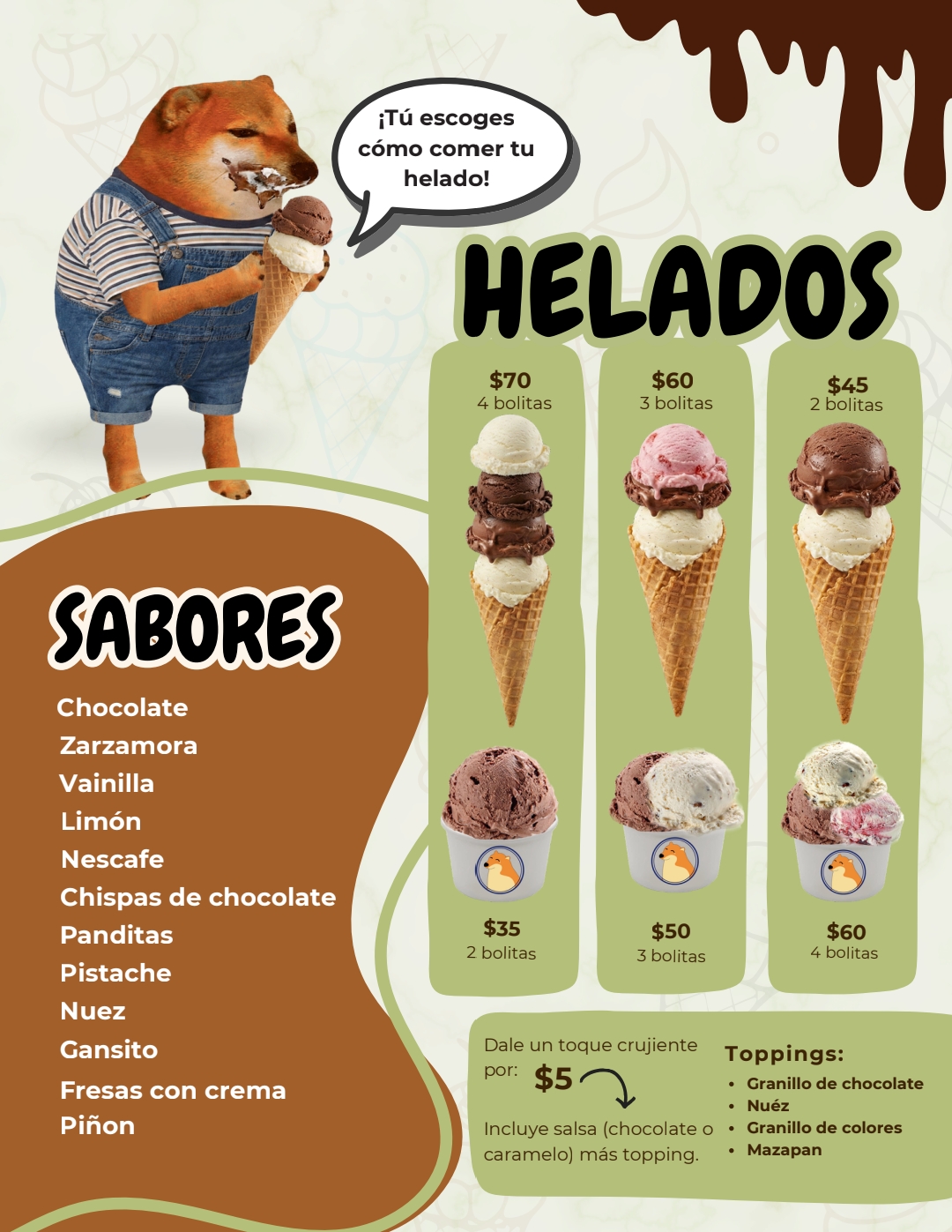 Menú página 12