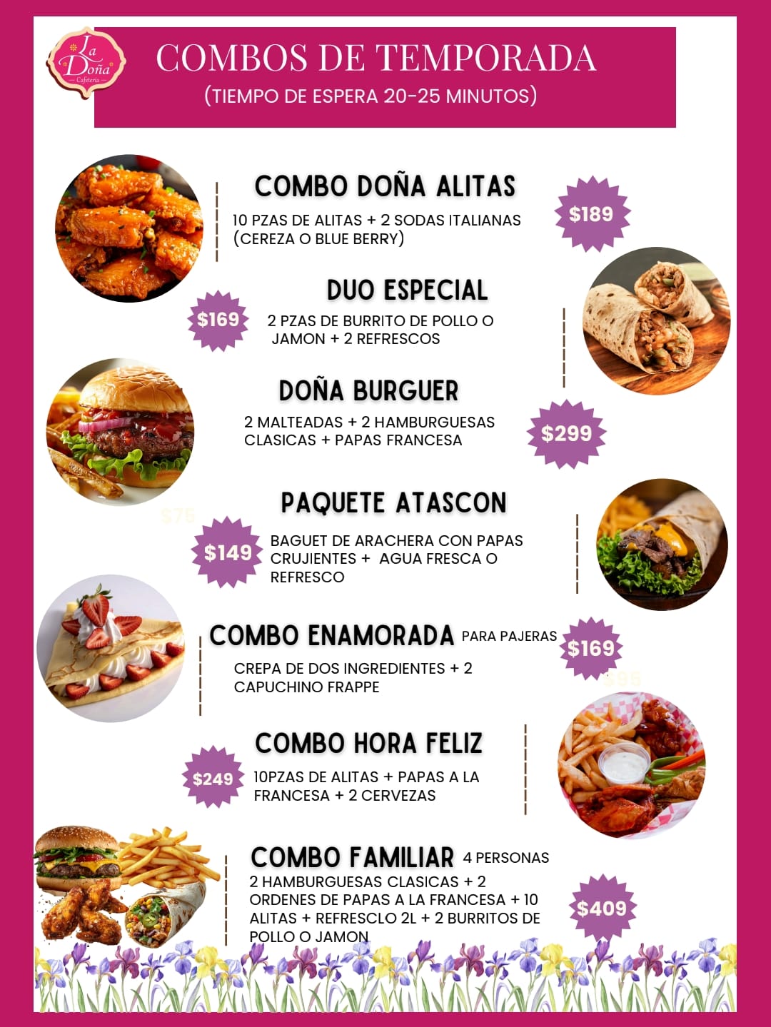 Menú página 13