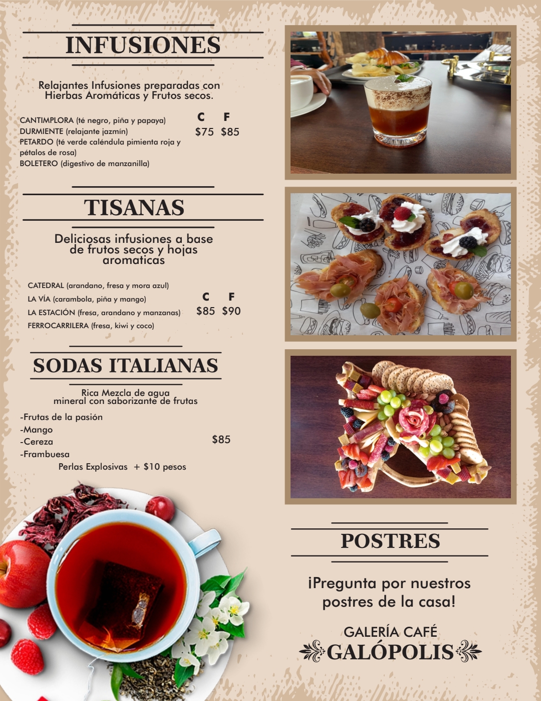 Menú página 3