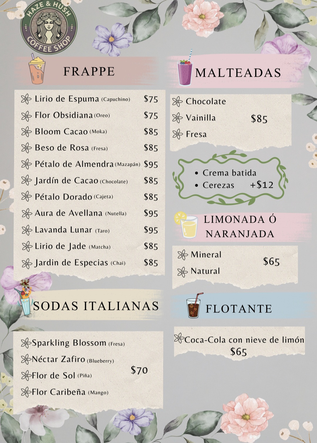 Menú página 3
