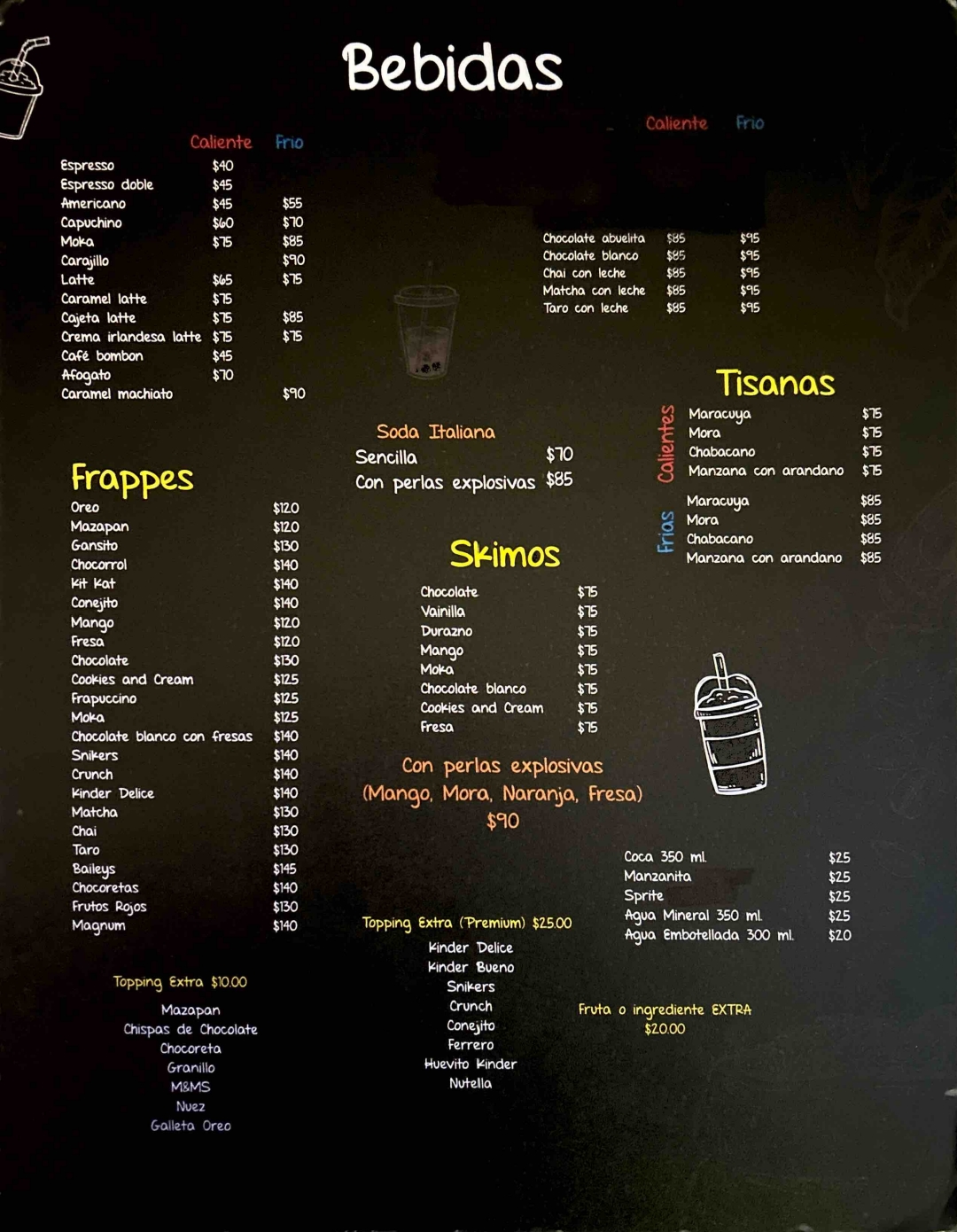 Menú página 1