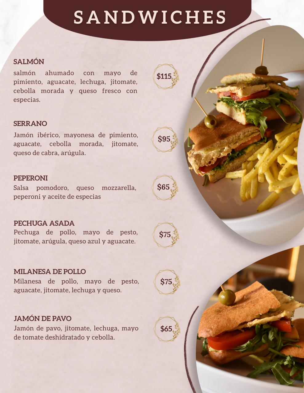 Menú página 5