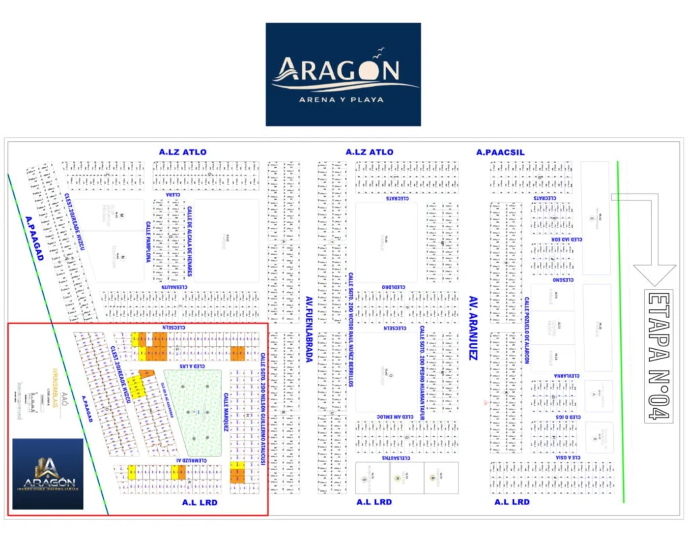 Plano del proyecto Aragón Arena y Playa