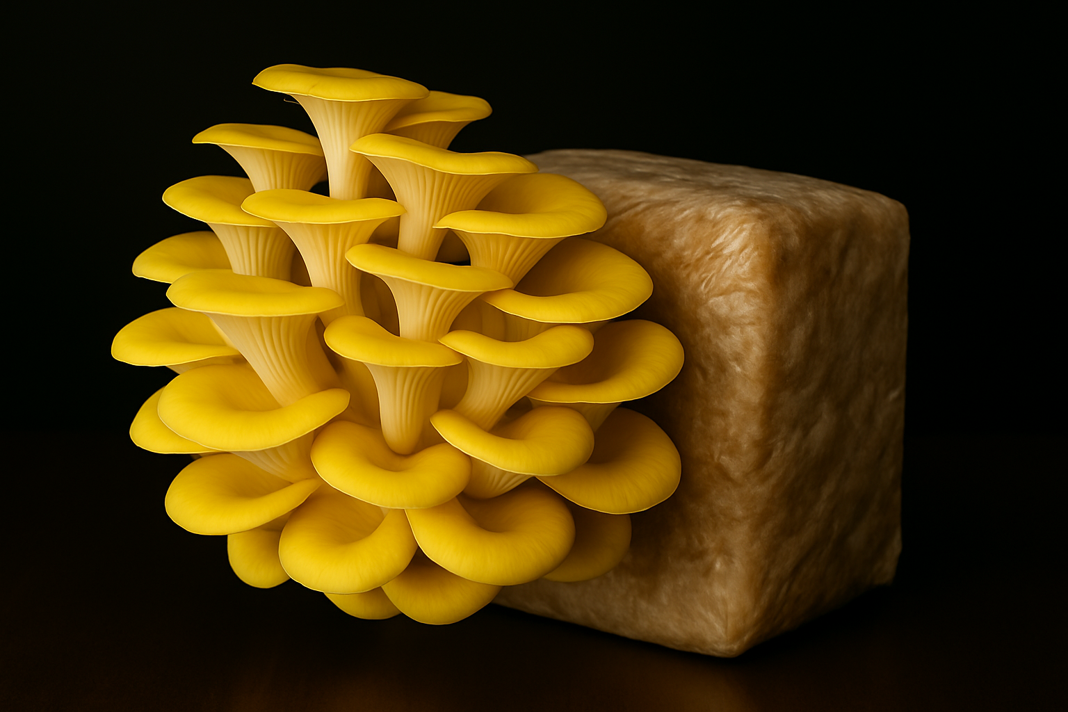 Imagem de destaque para Parâmetros de Cultivo do Cogumelo Pleurotus citrinopileatus (Golden oyster / Shimeiji citrino)