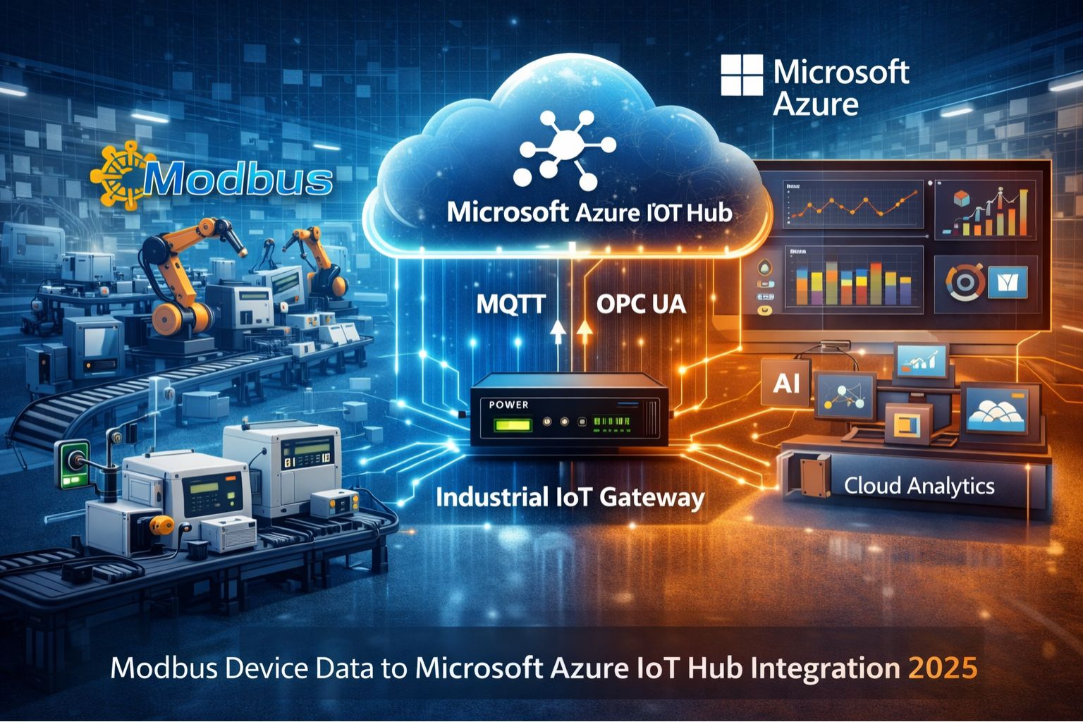 Modbus Device Data to Microsoft Azure IoT Hub Integration 2026
