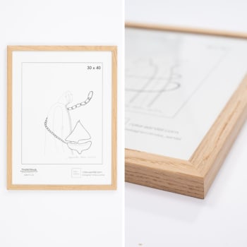 Ramme Vinstra eik natur 50x70