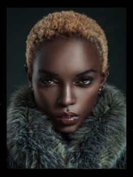 Bilde Fur scarf 90x120