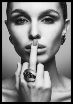 Innrammet canvas Finger 70x100