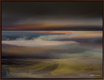 Canvas brun svevelist Scenery I 100x150 / Roy Chr. Lauritsen