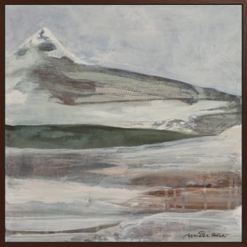 Canvas brun svevelist Never too much 100x100 / Henriette Roka